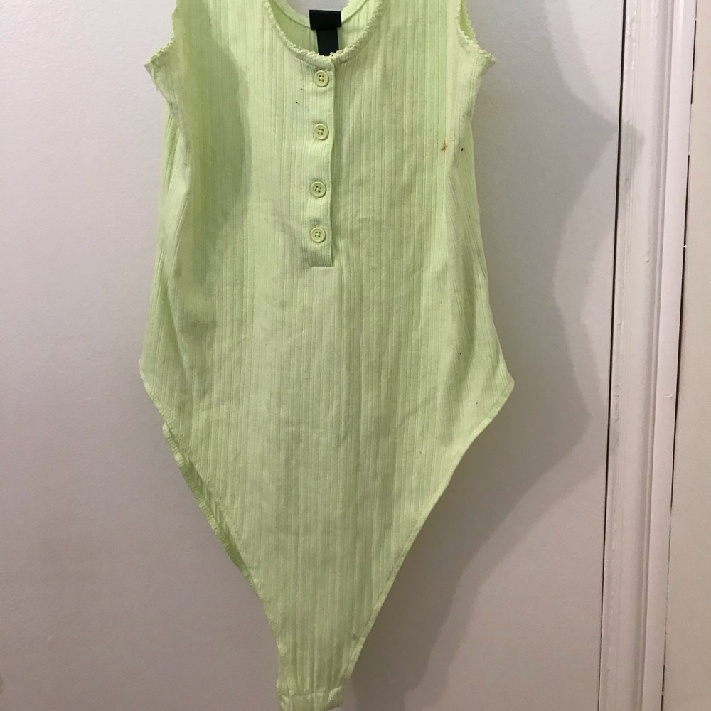 Lime Green body suit